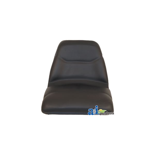 Seat, Michigan Style, W/ Slide Track, Deluxe Cushion, BLK 25 X19 X12